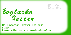 boglarka heiter business card