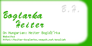 boglarka heiter business card